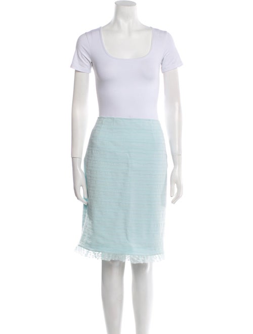 Teri Jon by Rickie Freeman Mesh Accents Skirt Suit