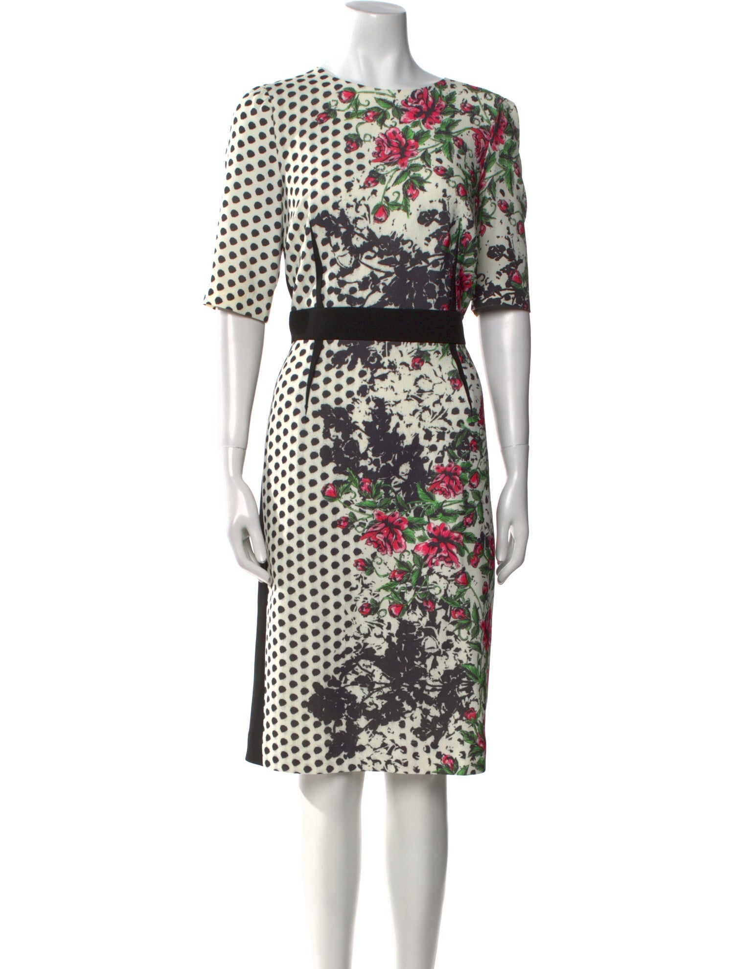 Teri Jon by Rickie Freeman Printed Knee-Length Dress