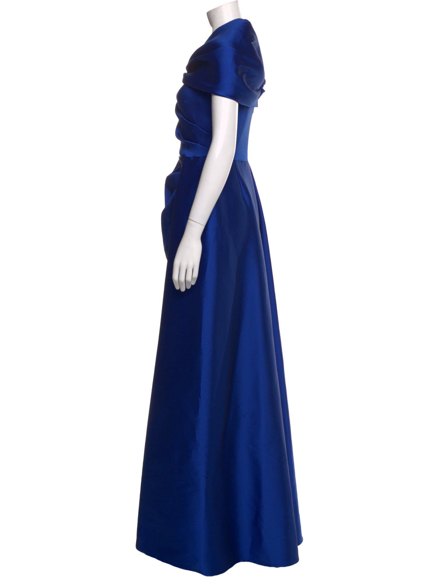 Teri Jon by Rickie Freeman Cowl Neck Long Dress