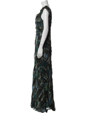 Teri Jon by Rickie Freeman Silk Long Dress