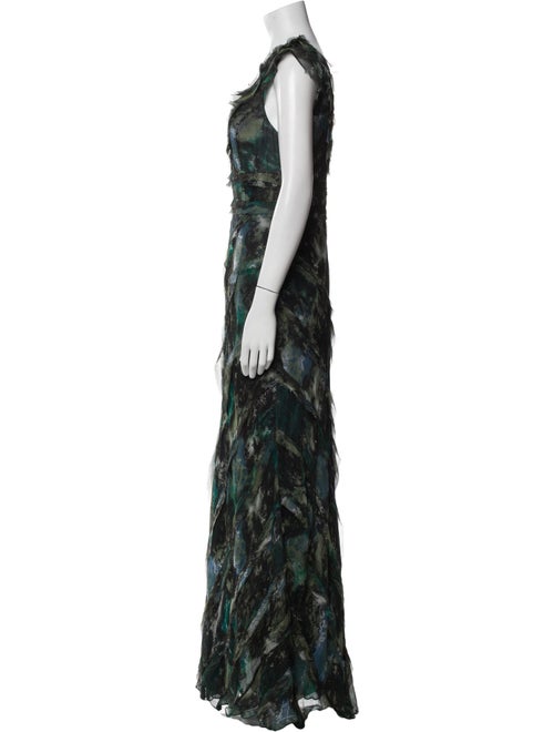 Teri Jon by Rickie Freeman Silk Long Dress
