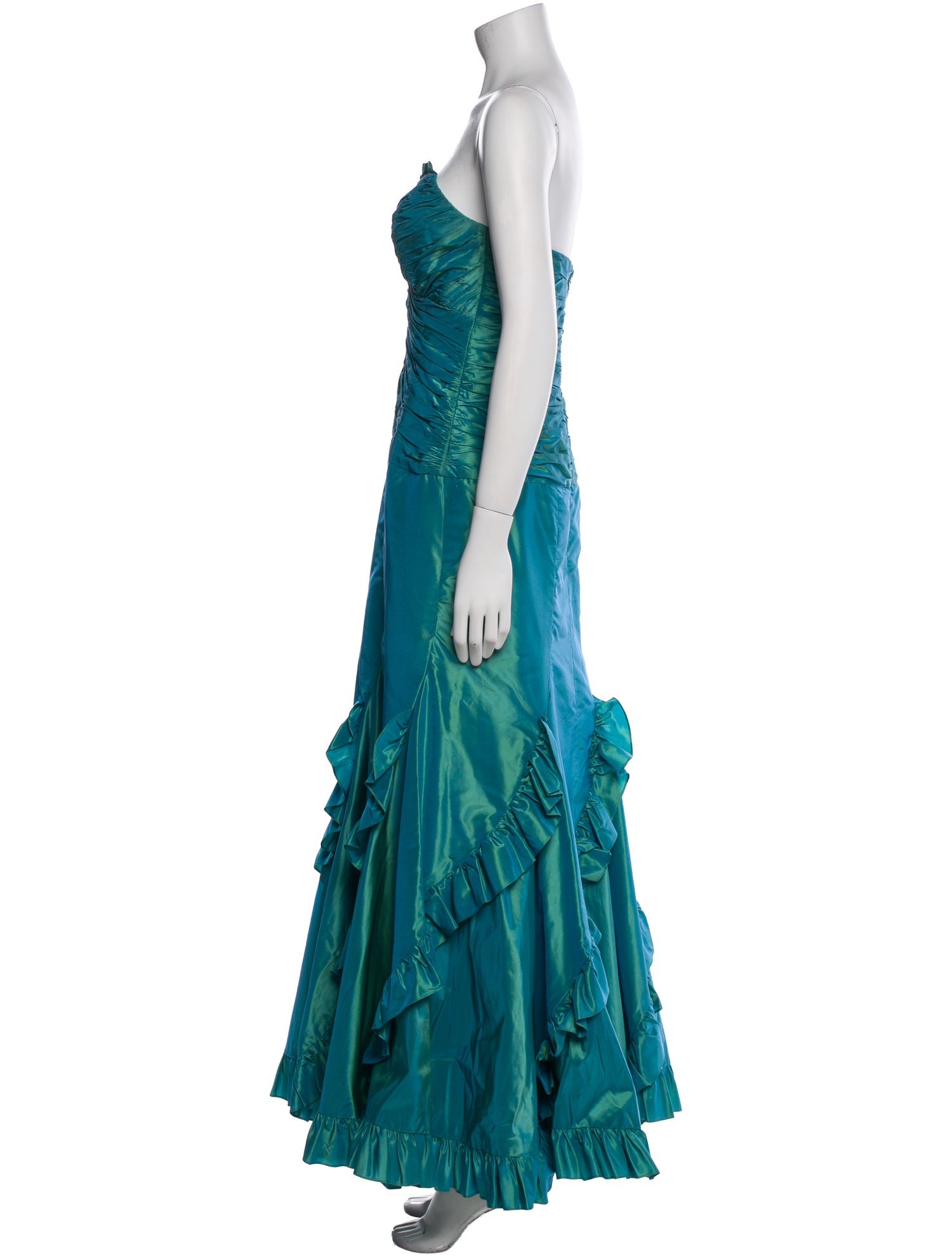 Teri Jon by Rickie Freeman Silk Long Dress