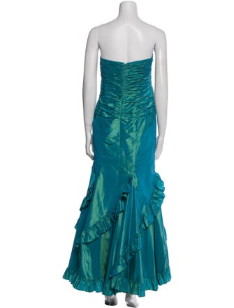 Teri Jon by Rickie Freeman Silk Long Dress