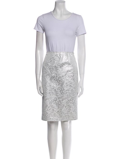 Teri Jon by Rickie Freeman Bow Accents Skirt Set