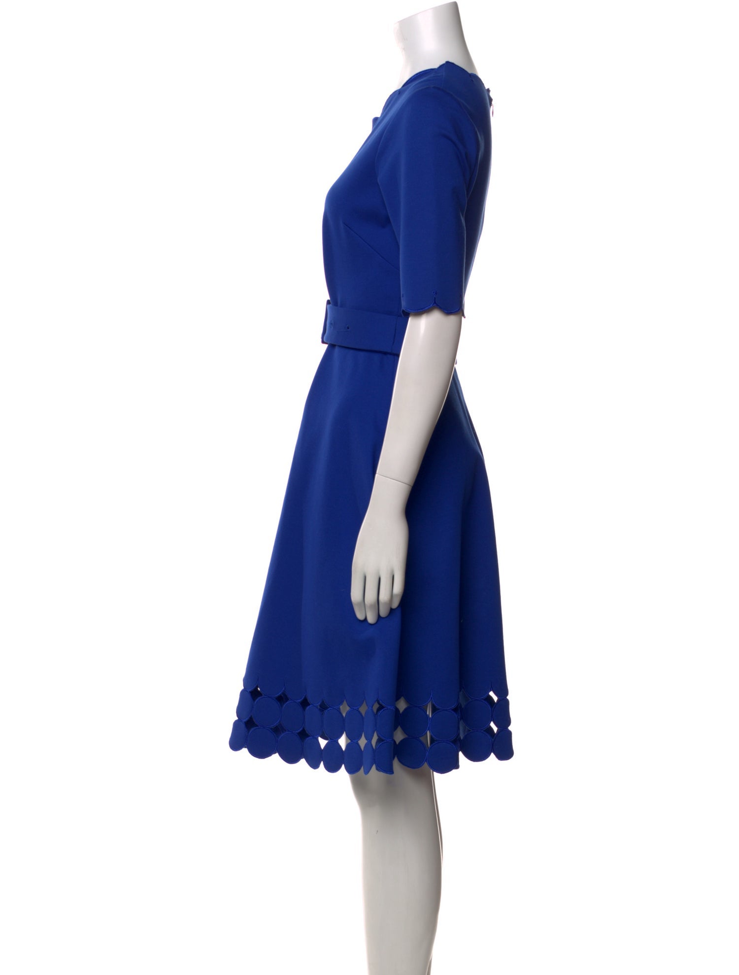 Teri Jon by Rickie Freeman Square Neckline Knee-Length Dress