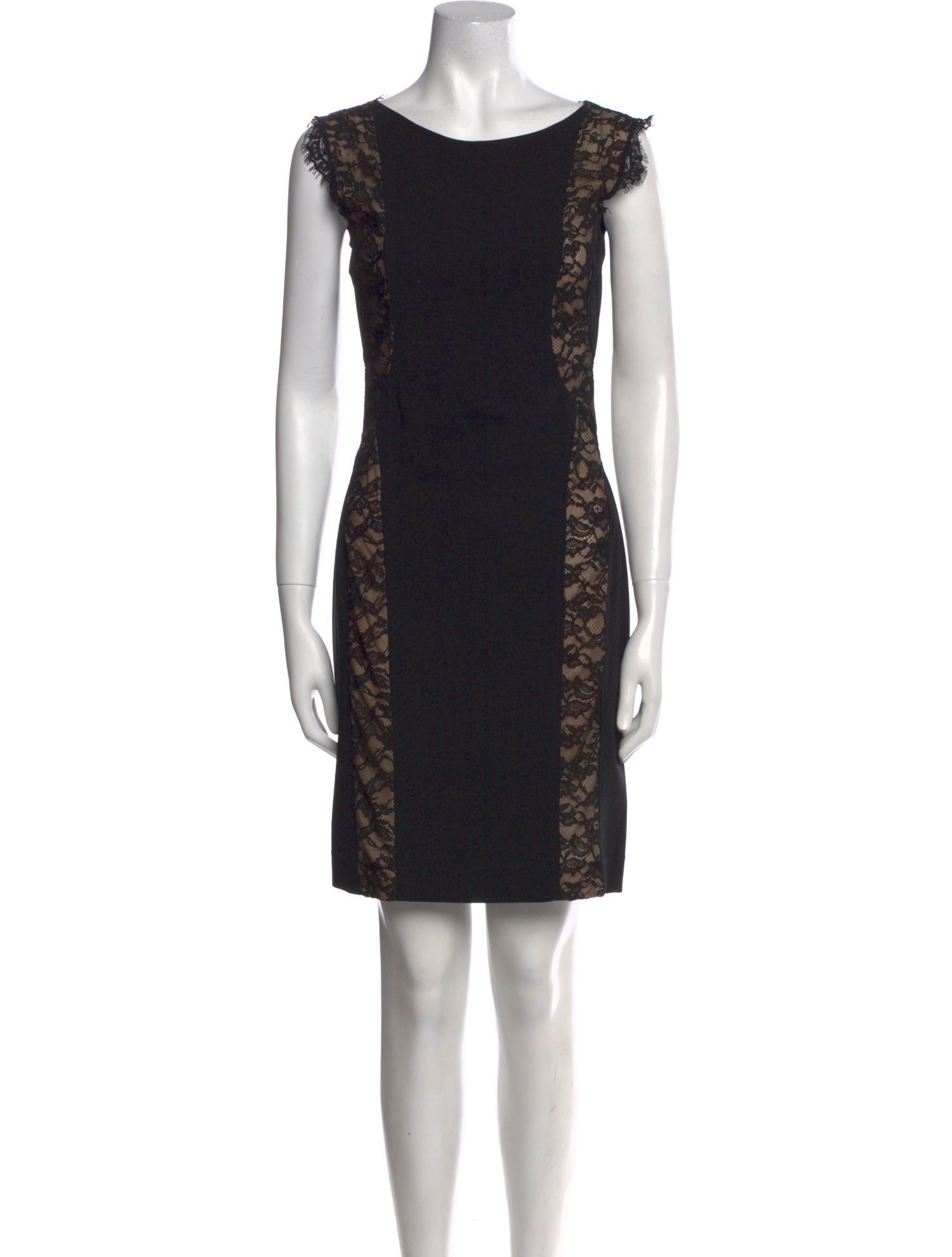 Teri Jon by Rickie Freeman Lace Pattern Mini Dress