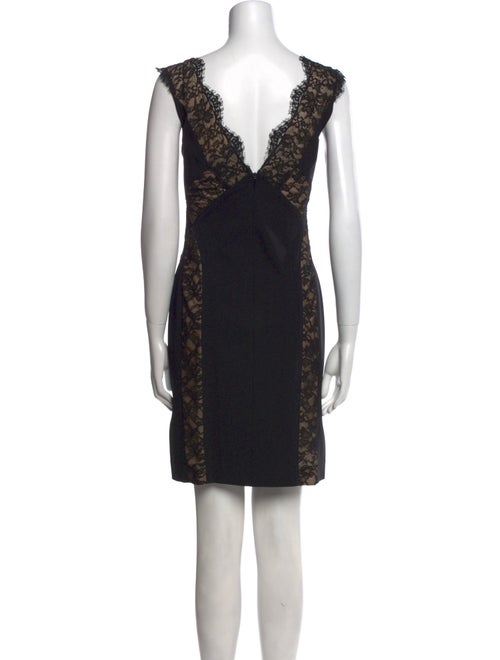 Teri Jon by Rickie Freeman Lace Pattern Mini Dress