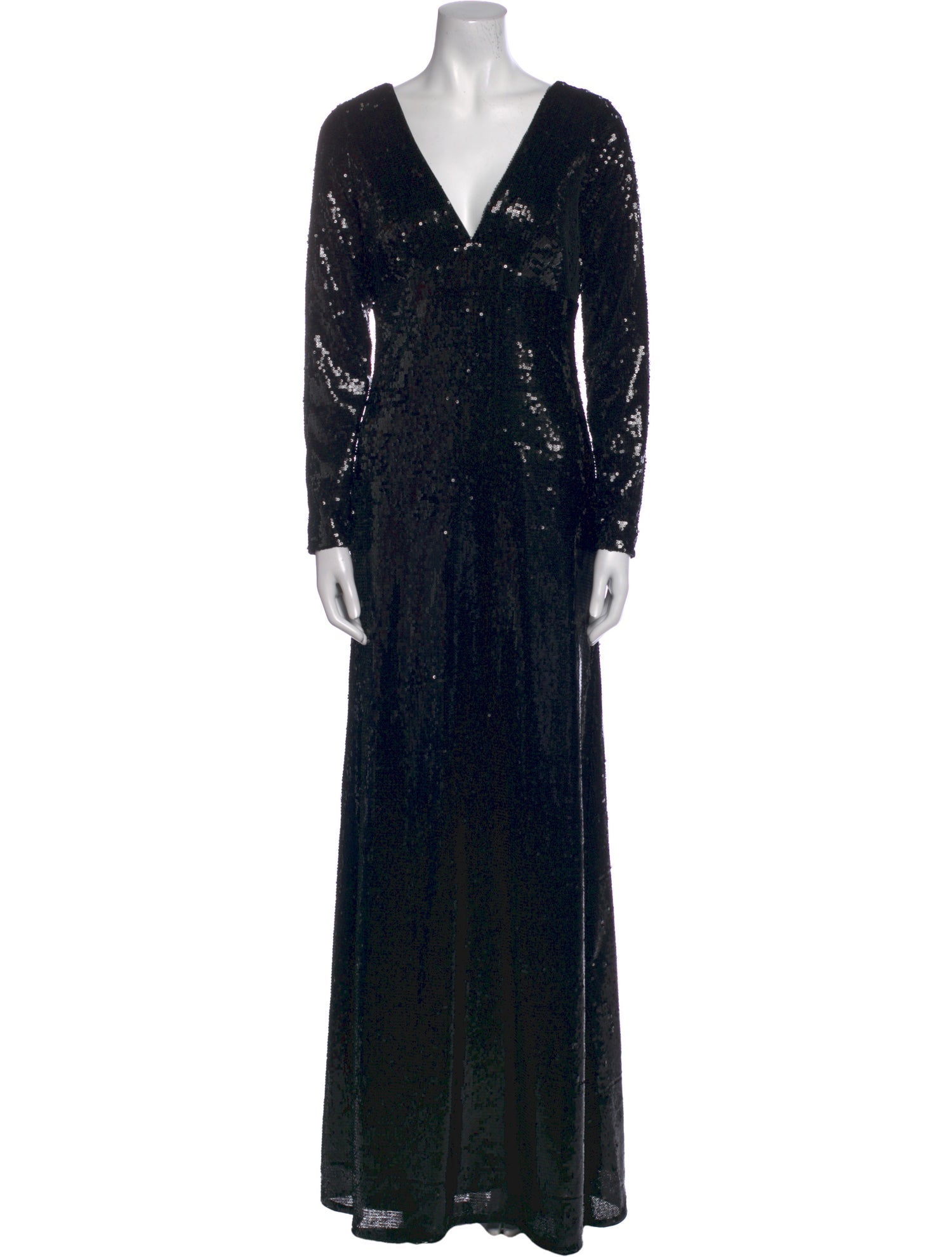 Teri Jon by Rickie Freeman V-Neck Long Dress