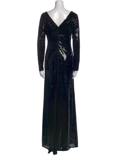 Teri Jon by Rickie Freeman V-Neck Long Dress