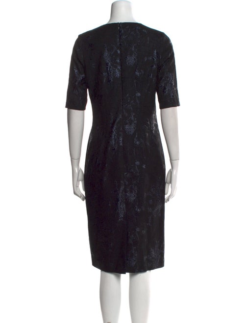 Teri Jon by Rickie Freeman Crew Neck Midi Length Dress