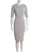 Teri Jon by Rickie Freeman Crew Neck Midi Length Dress