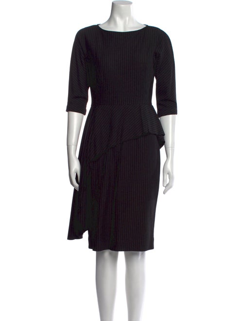 Teri Jon by Rickie Freeman Striped Knee-Length Dress