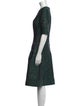 Teri Jon by Rickie Freeman Crew Neck Midi Length Dress