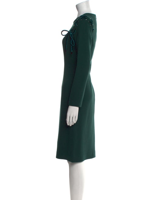 Teri Jon by Rickie Freeman Wool Midi Length Dress