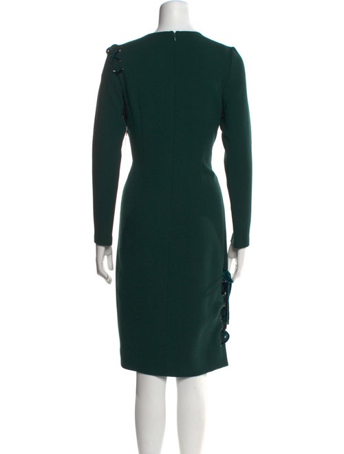 Teri Jon by Rickie Freeman Wool Midi Length Dress