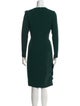 Teri Jon by Rickie Freeman Wool Midi Length Dress