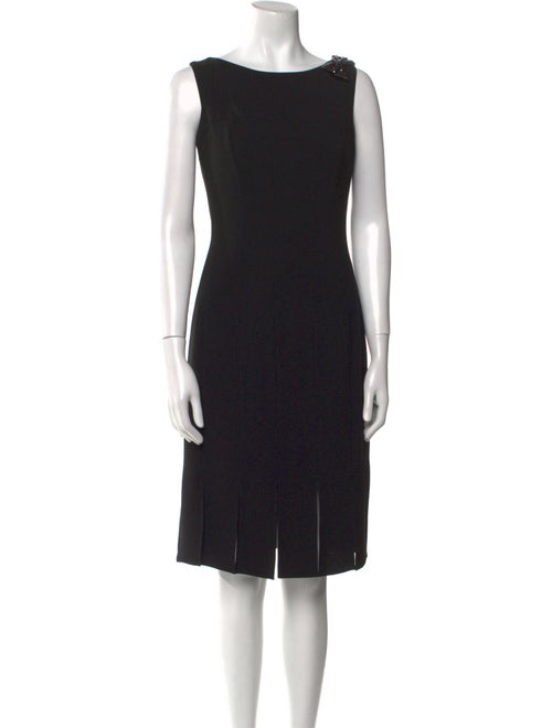 Teri Jon by Rickie Freeman Bateau Neckline Knee-Length Dress