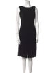 Teri Jon by Rickie Freeman Bateau Neckline Knee-Length Dress