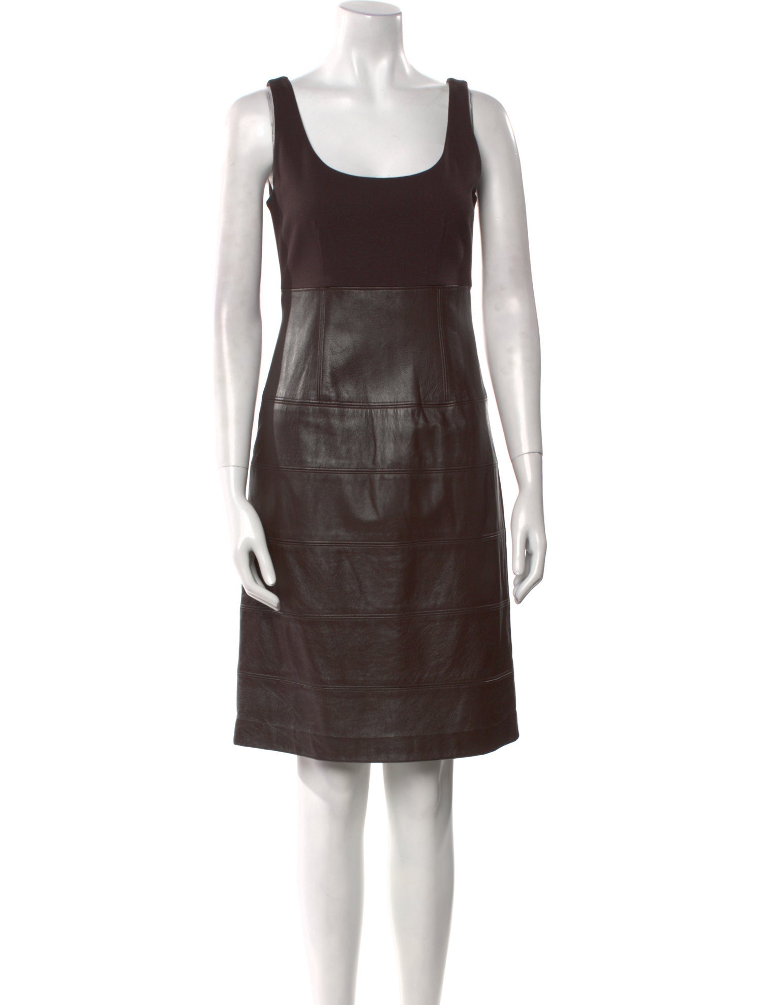 Teri Jon by Rickie Freeman Scoop Neck Knee-Length Dress