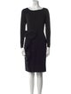 Teri Jon by Rickie Freeman Bateau Neckline Knee-Length Dress