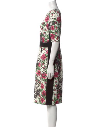 Teri Jon by Rickie Freeman Printed Midi Length Dress