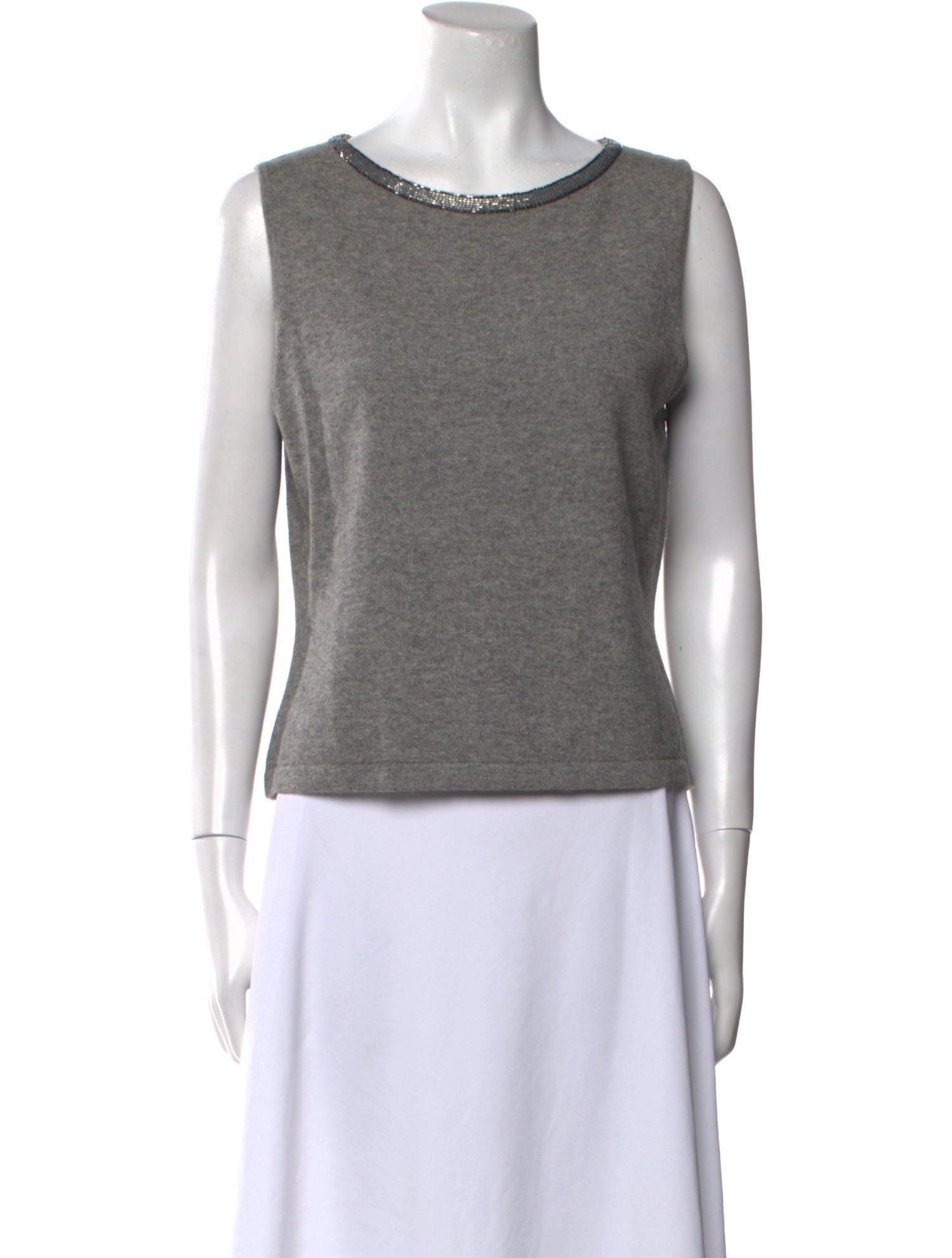Teri Jon by Rickie Freeman Cashmere Scoop Neck Sweater w/ Tags
