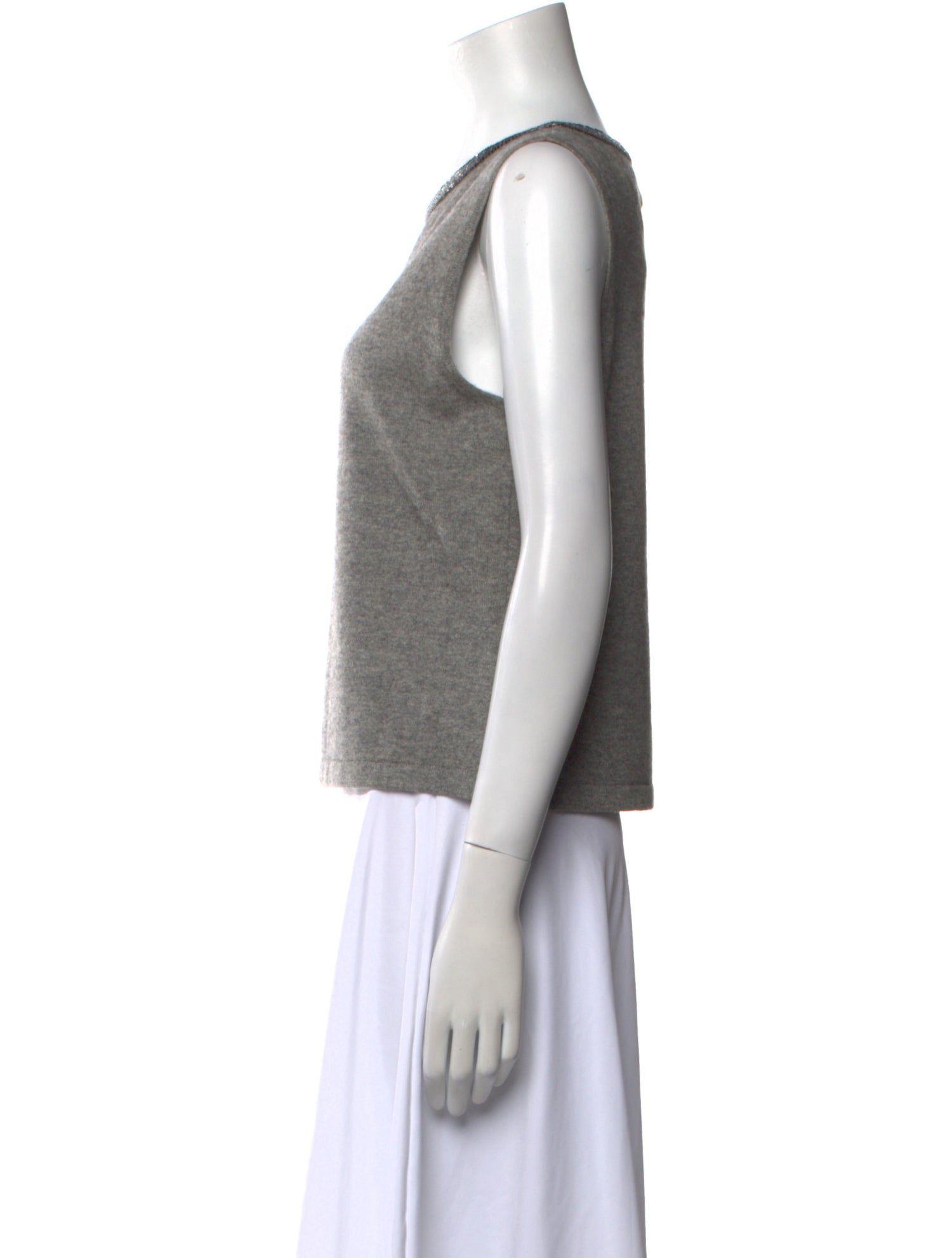 Teri Jon by Rickie Freeman Cashmere Scoop Neck Sweater w/ Tags