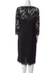 Teri Jon by Rickie Freeman Lace Pattern Midi Length Dress