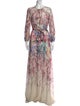 Teri Jon by Rickie Freeman Floral Print Long Dress
