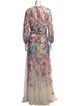 Teri Jon by Rickie Freeman Floral Print Long Dress