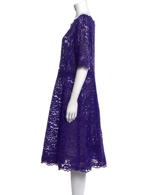 Teri Jon by Rickie Freeman Lace Pattern Knee-Length Dress