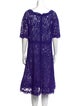 Teri Jon by Rickie Freeman Lace Pattern Knee-Length Dress