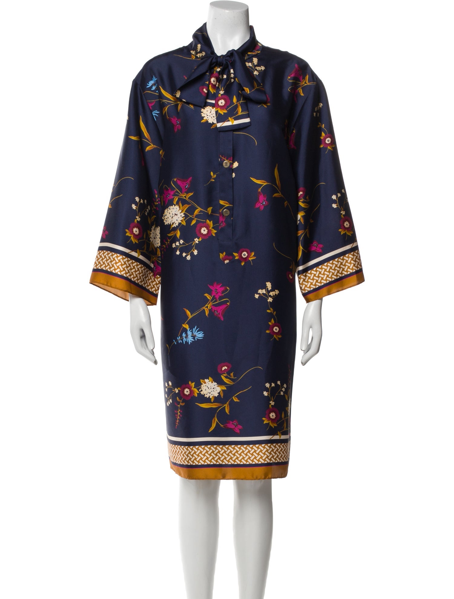 Teri Jon by Rickie Freeman Floral Print Knee-Length Dress