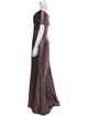 Teri Jon by Rickie Freeman Off-The-Shoulder Long Dress