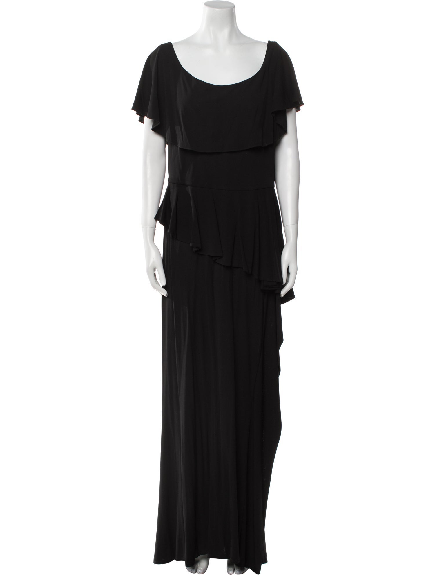 Teri Jon by Rickie Freeman Scoop Neck Long Dress
