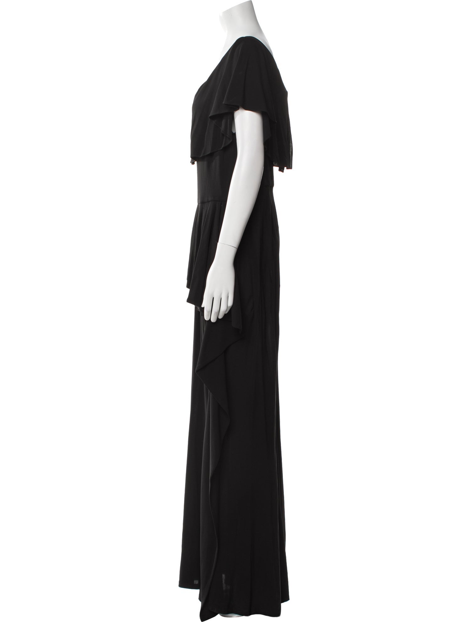 Teri Jon by Rickie Freeman Scoop Neck Long Dress