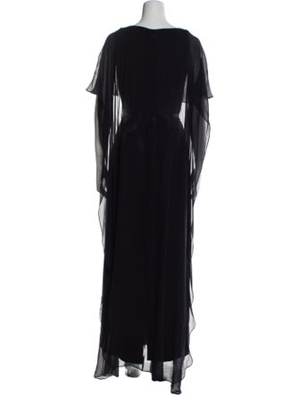 Teri Jon by Rickie Freeman Bateau Neckline Long Dress