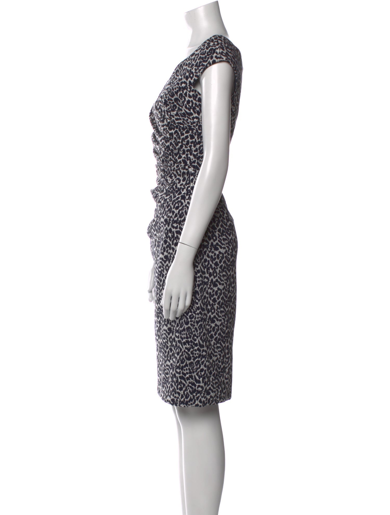 Teri Jon by Rickie Freeman Printed Knee-Length Dress