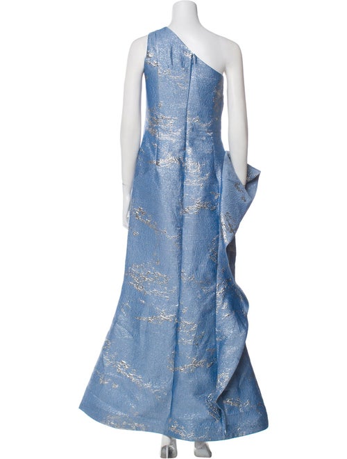 Teri Jon by Rickie Freeman One-Shoulder Long Dress