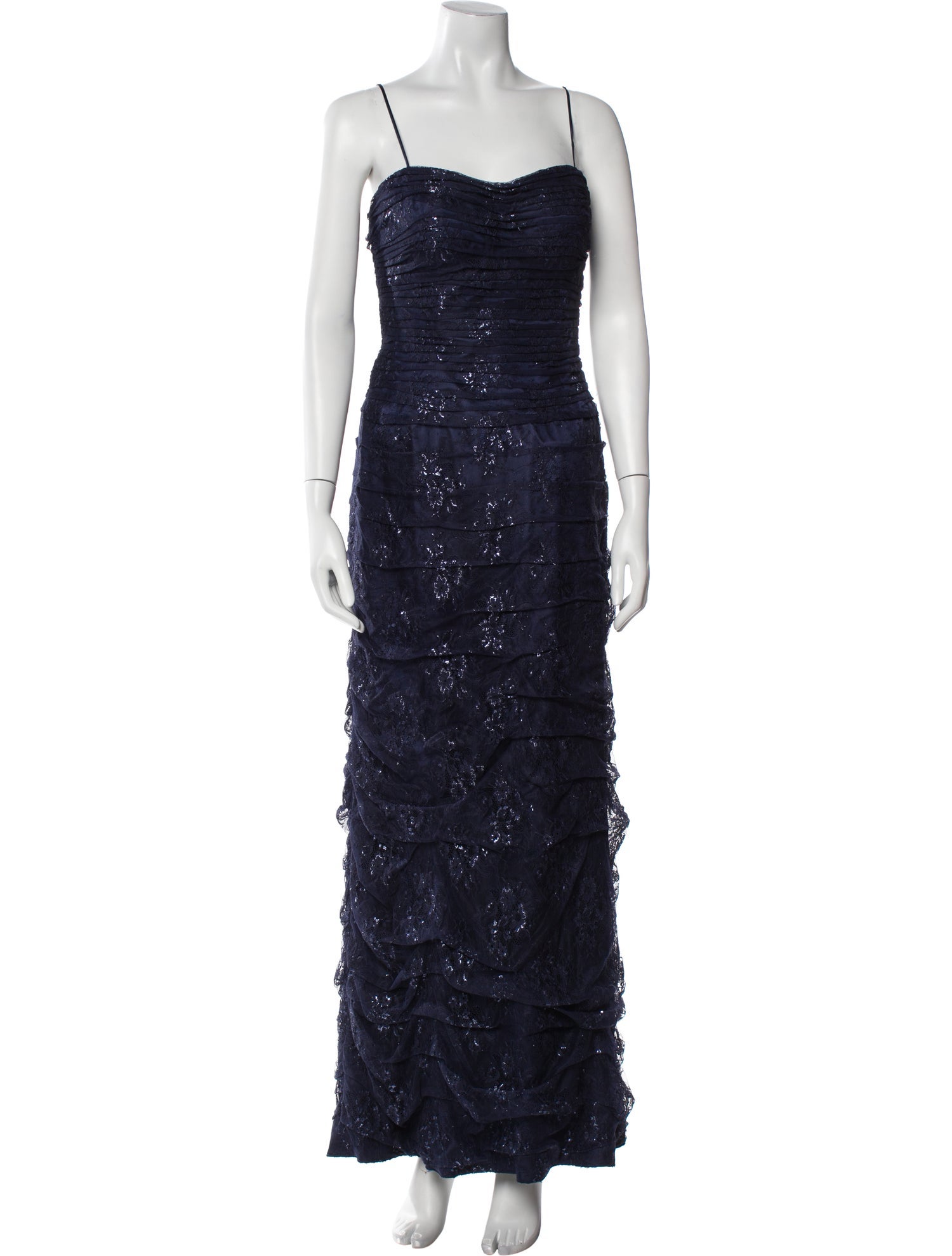 Teri Jon by Rickie Freeman Square Neckline Long Dress