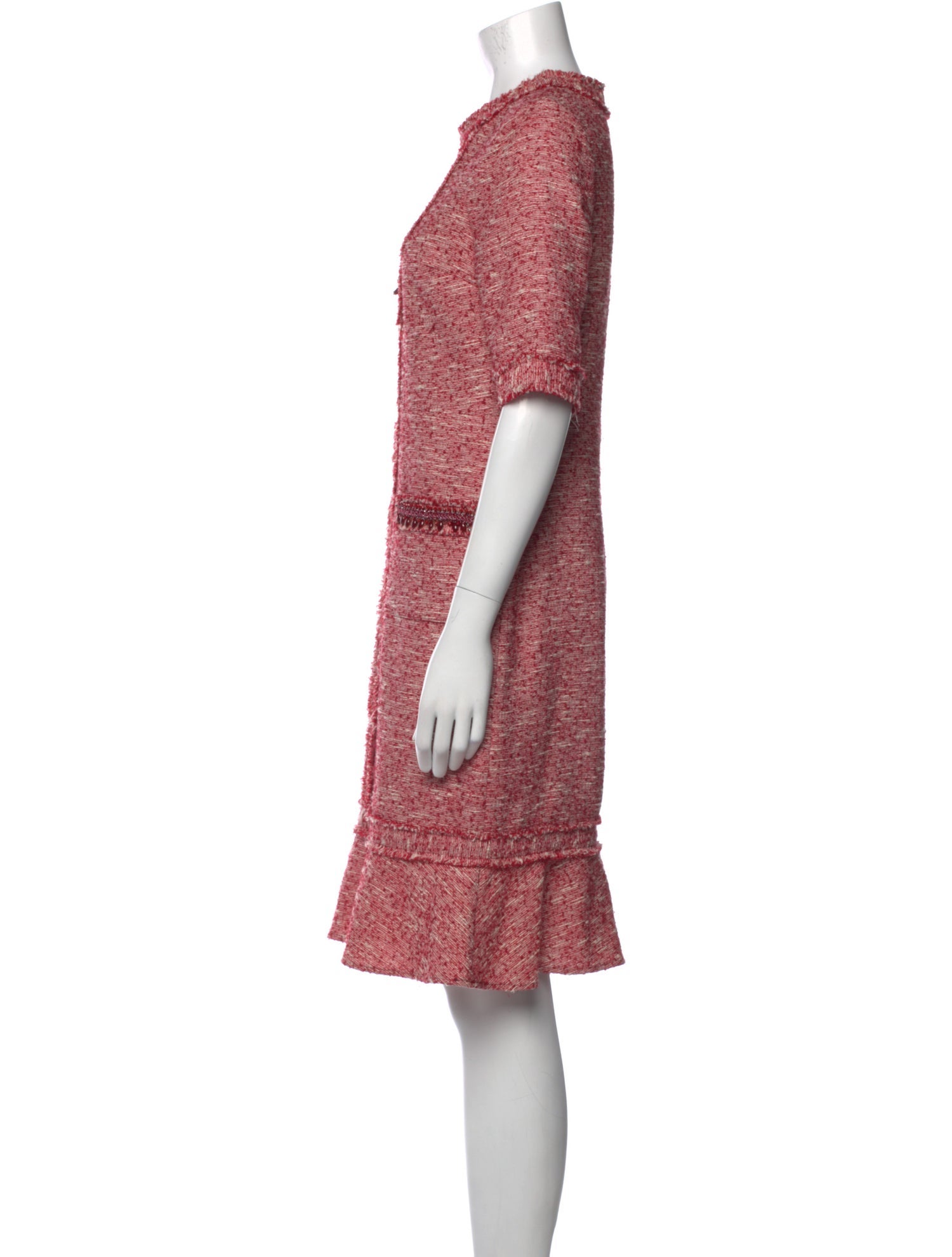 Teri Jon by Rickie Freeman Crew Neck Knee-Length Dress
