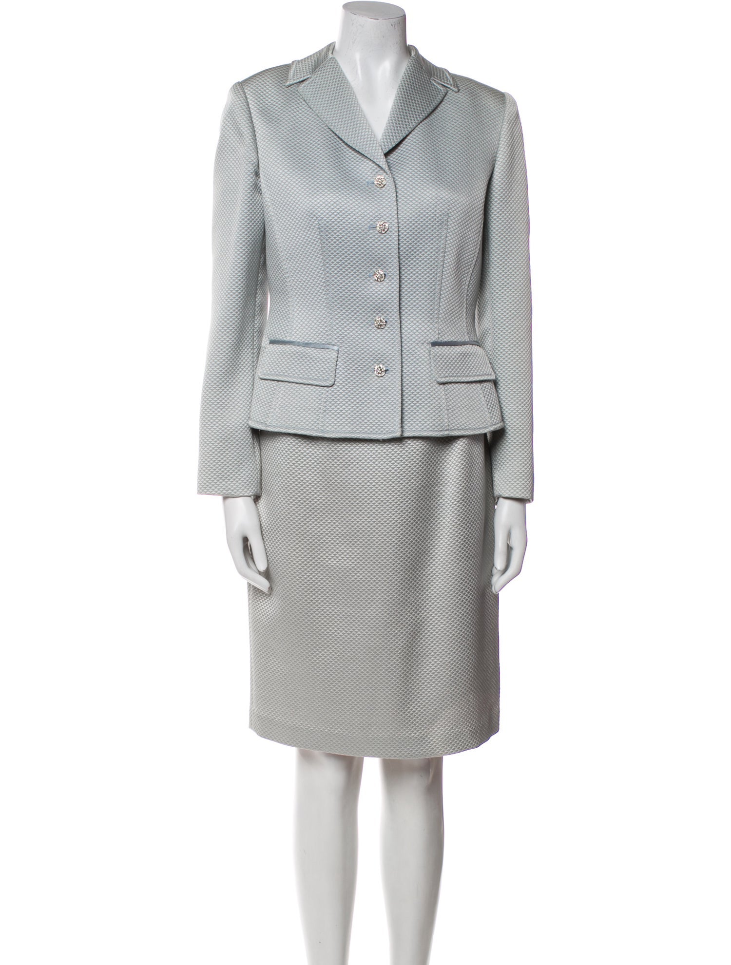 Teri Jon by Rickie Freeman Silk Dress Set