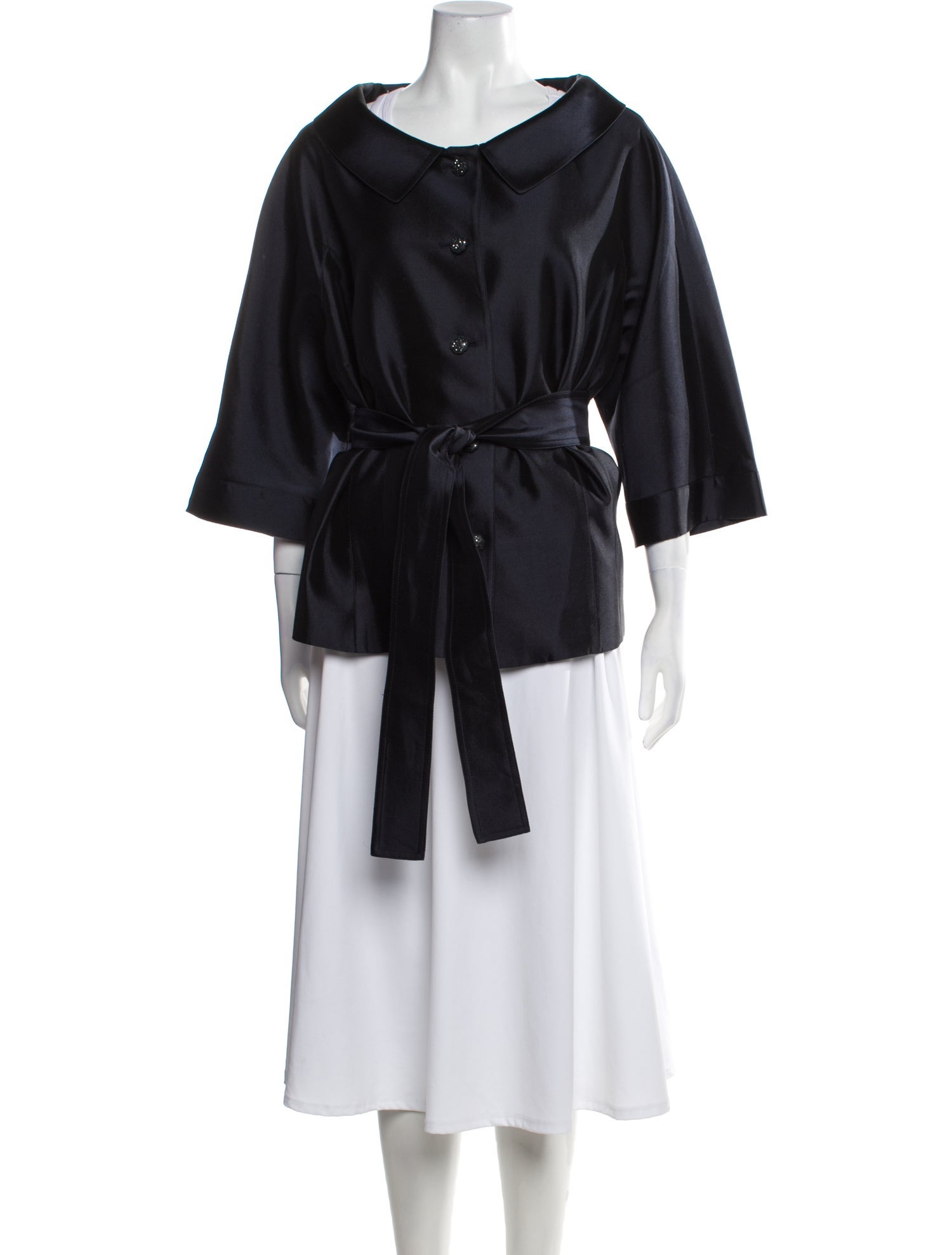 Teri Jon by Rickie Freeman Silk Evening Jacket