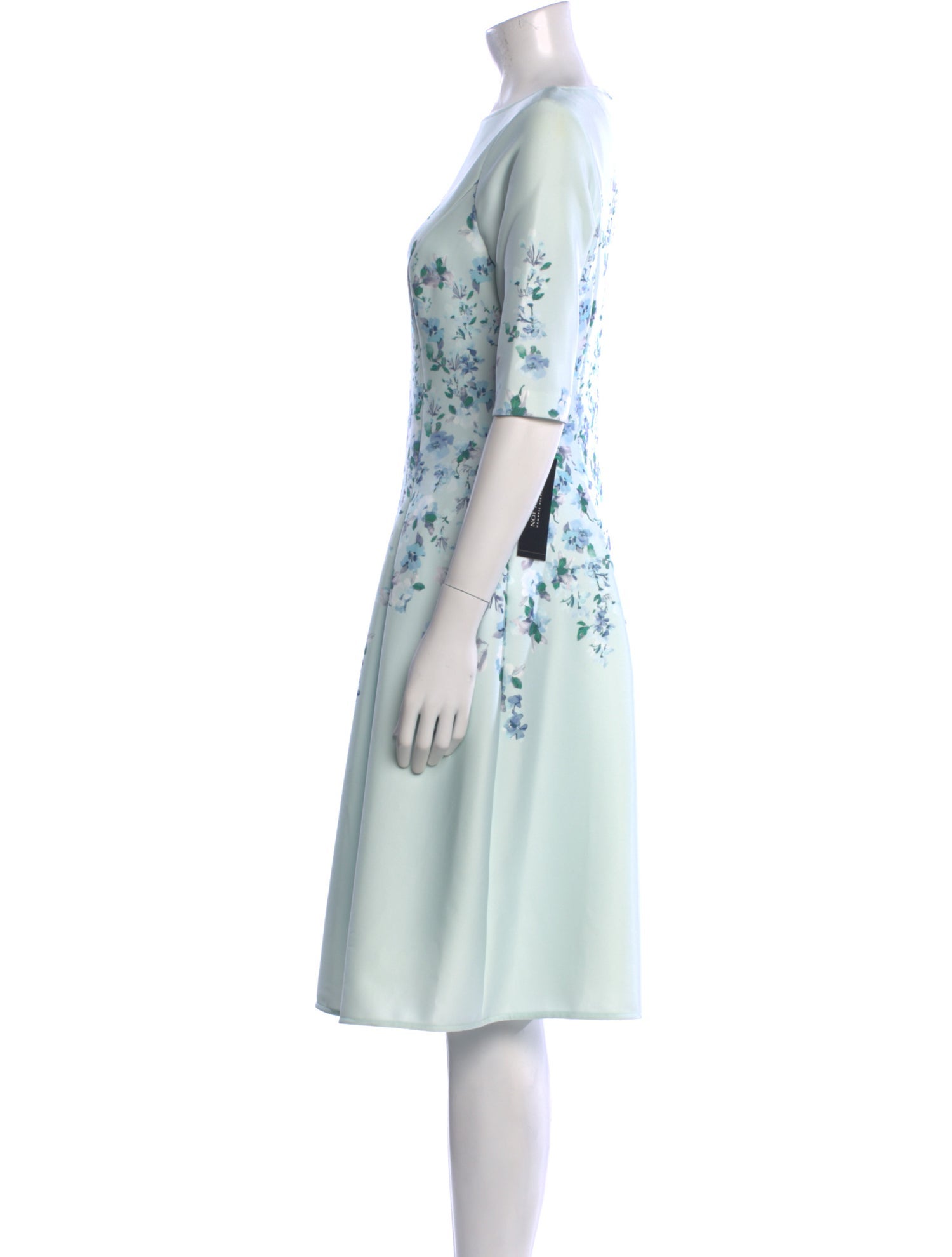 Teri Jon by Rickie Freeman Floral Print Knee-Length Dress w/ Tags