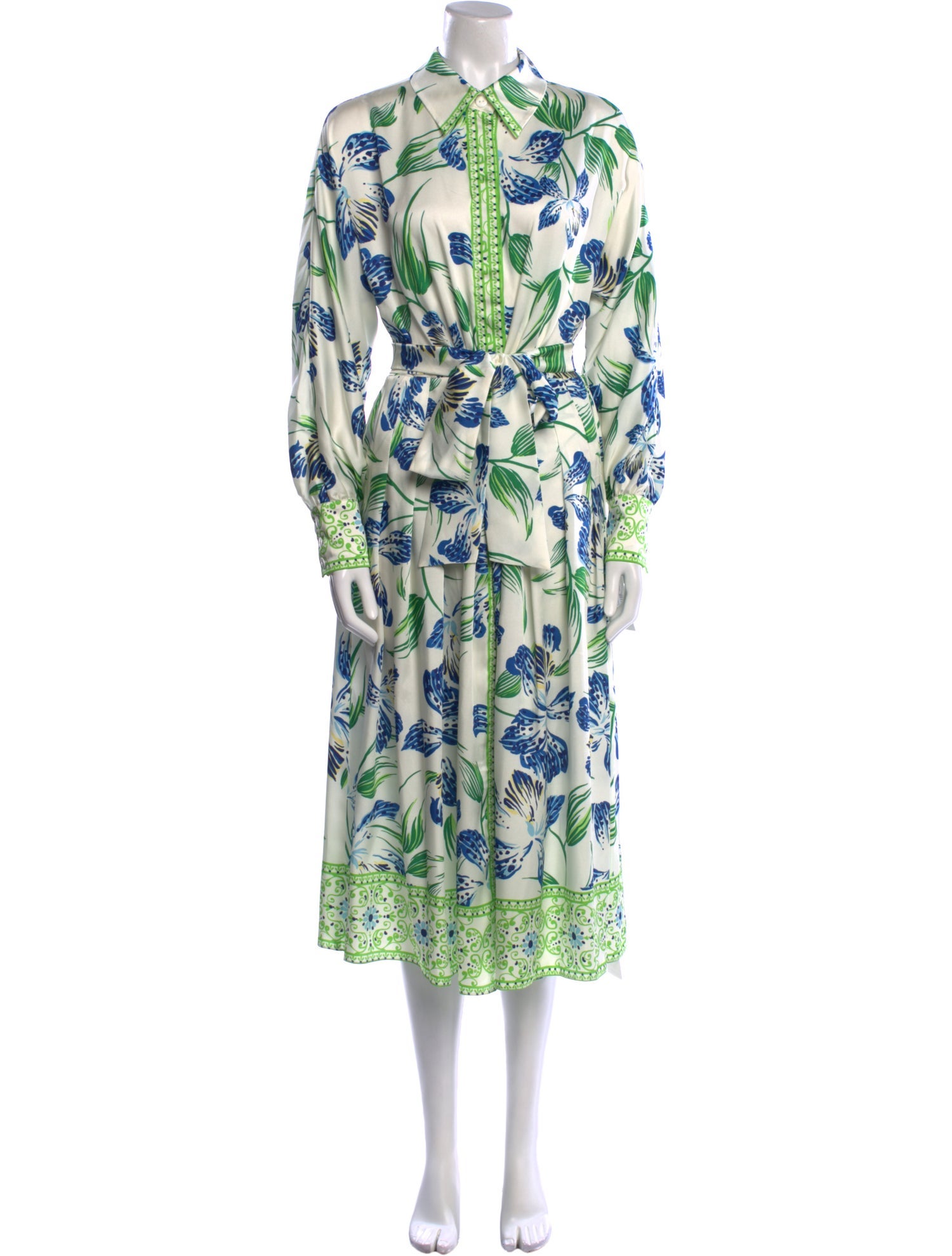 Teri Jon by Rickie Freeman Floral Print Long Dress w/ Tags