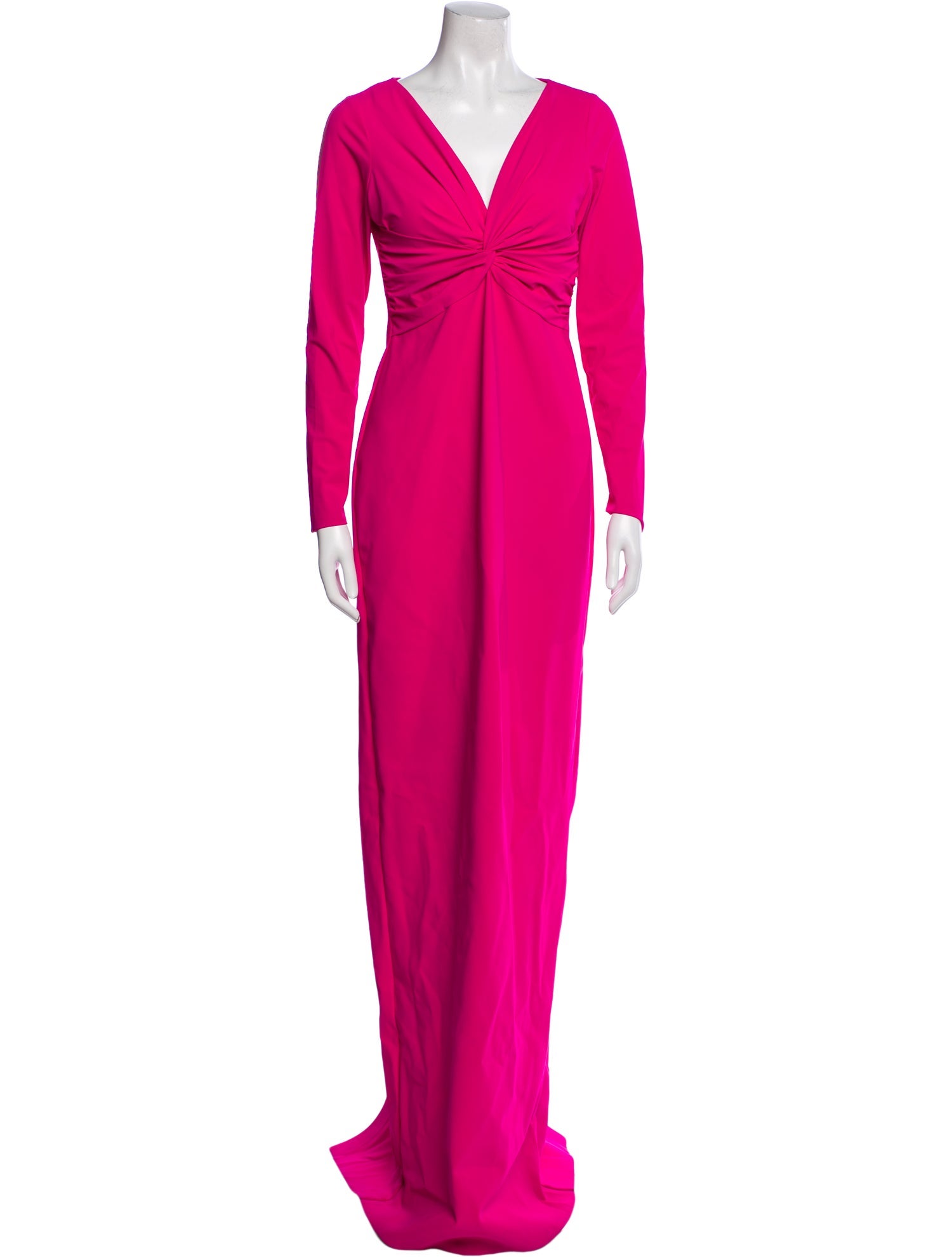 Teri Jon by Rickie Freeman V-Neck Long Dress