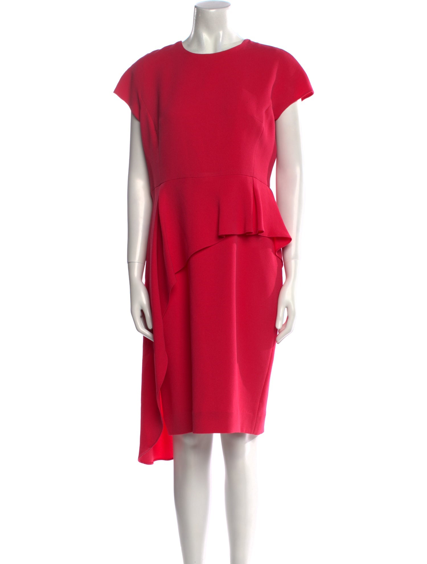 Teri Jon by Rickie Freeman Crew Neck Knee-Length Dress