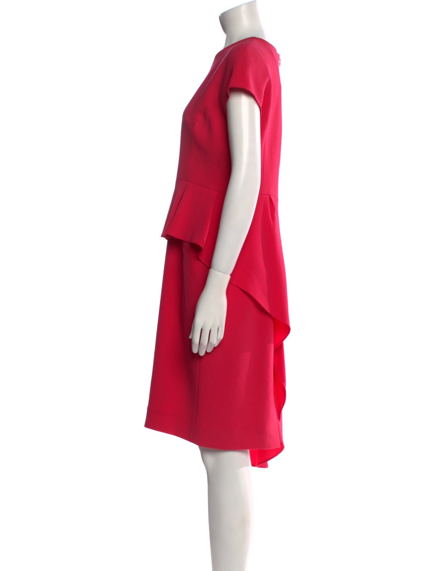 Teri Jon by Rickie Freeman Crew Neck Knee-Length Dress