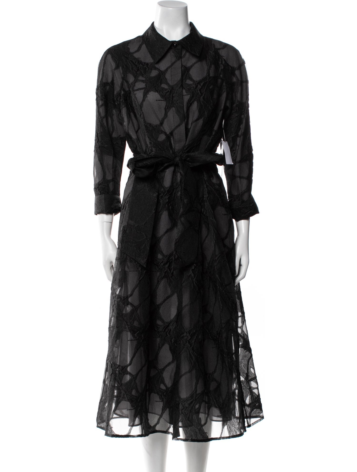 Teri Jon by Rickie Freeman Printed Midi Length Dress w/ Tags