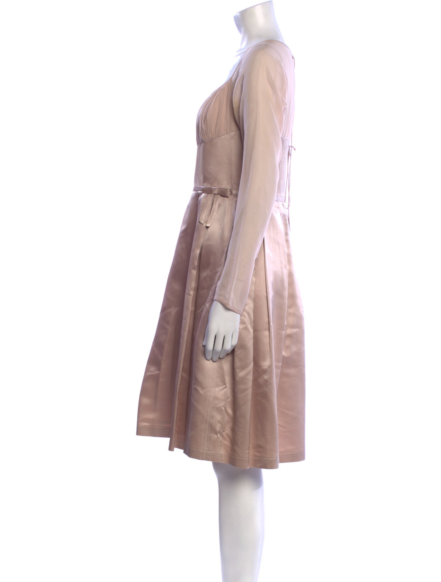 Teri Jon by Rickie Freeman Square Neckline Knee-Length Dress